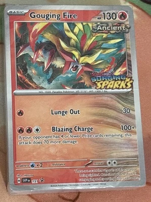 Pokemon SEALED Gouging Fire SVP 151 Surging Sparks Prerelease Promo Pack!! - Image 1 of 2