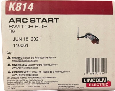 Lincoln Electric K814 S13530-1 Arc Start Switch Tig Welding 25 Ft. - Image 1 of 4