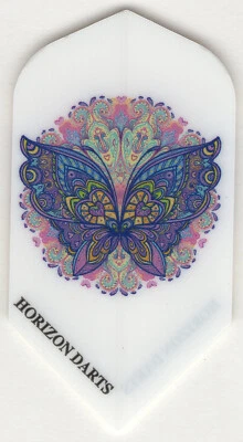 LASERDARTS Trippy BUTTERFLY Slim Dart Flights: 3 per set