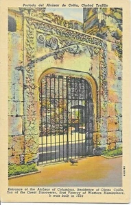 Colón Alcázar, Hogar de Diego Colón, Hijo de C. Colón, 1948 --POSTAL - Imagen 1 de 2