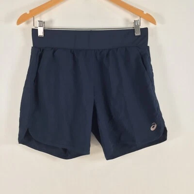 Asics womens fitness gym shorts size XS navy blue stretch 082817 - Image 1 of 4