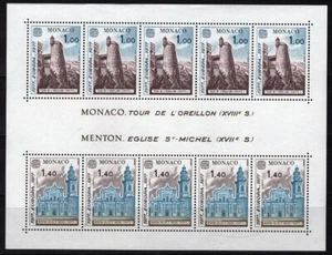 Monaco 1977 Europa Cept art architecture miniature sheet MNH** - Picture 1 of 1