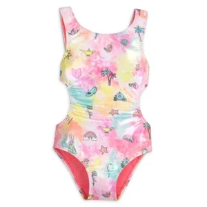 NWT Disney Store Princess Icon 1pc Swimsuit Girls UPF 50+ U pick tie dye - Picture 1 of 7