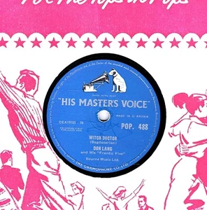 HALLOWEEN COMEDY 78 WITCH DOCTOR - DON LANG b/w COOL BABY cool HMV POP 488 V+ - Picture 1 of 1