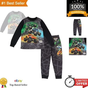 Sublimation Print Monster Truck Pajama Set - Toddler to Little Kid Size 5-6 - Picture 1 of 6