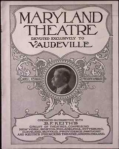 4 de marzo de 1907 Maryland Theater Vaudevil BF Keith's Circuit Programa semanal - Imagen 1 de 6