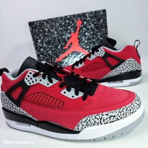 Air Jordan US 14 Men Red Gray Black White Nike Retro Spizike Low -FQ1759 600 New - Picture 1 of 24