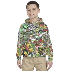 Kids Hoodie Rasta Jamaica Design 7434105219266 Hoodie Unisex For Children - Picture 1 of 4