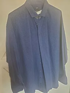 Kenneth Cole Awareness Men's 100% Cotton Slim Fit Dress Shirt Size 19/37 #7 - Picture 1 of 3