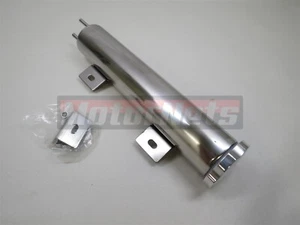 Tanque de desbordamiento de refrigerante de radiador de acero inoxidable de 2 "x 10" Hot Street Rod - Imagen 1 de 3
