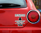 Ich denke an Yoga Schriftzug Aufkleber Sticker Autoaufkleber Scheibenaufkleber