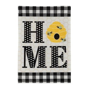 HOME Hive 14B10895 Evergreen BURLAP Garden Flag 12.5” x 18” - Picture 1 of 6