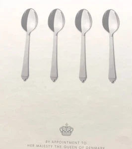 Georg Jensen Pyramid Coffee Tea Spoon Giftbox 4-Piece - BRAND NEW - Picture 1 of 1