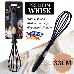 33cm Large Whisk Kitchen Utensils Egg Beater Gravy Baking Hand Wire Manual Mixer - Picture 1 of 11