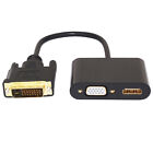 Câble convertisseur séparateur DVI vers HDMI VGA actif 2 en 1 sortie simultanée HDMI & VGA