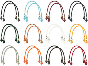 Real Leather Replacement Bag Handles 14 Colors (1 Pair)