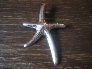 Colgante de estrella de mar marítima enorme de buen gusto 925 Plata Nuevo 95 x 65 mm - Imagen 1 de 4
