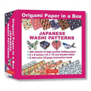 Japanese Patterns Double Sided Color Origami Paper 200 Sheets 6.7" x 2.1" x 6.6" - Picture 1 of 1