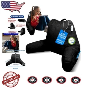 Cómoda almohada de lectura con espuma viscoelástica, brazos y bolsillos para fácil almacenamiento - Imagen 1 de 11
