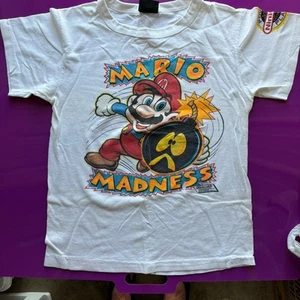 Vintage 1989  Super Mario Bros Shirt Youth L “Mario Madness” - Picture 1 of 24