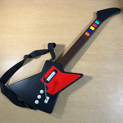 Guitarra Nyko Front Man PlayStation 2 Modelo 80592-E14-0611 Roja y Negra PS2 Foto 1 de 4