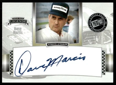 Dave Marcis Auto 2012 Press Pass Legends #LG-DM #/75 52551 - Image 1 of 2