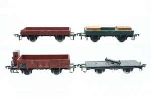 H0 Fleischmann DB Drehschemelwagen Kranschutzwagen Güterwagen DC Konvolut N112 - Picture 1 of 4