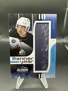 2024-25 UD SP GAME-USED ALEX KERFOOT BANNER YEAR GLOBAL SERIES NHL HOCKEY - Picture 1 of 6