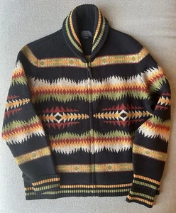 Pendleton Wool Zip Up Jumper Sweater Size L - Picture 1 of 5