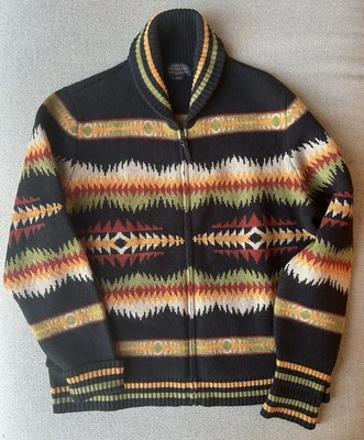 Pendleton Wool Zip Up Jumper Sweater Size L - Image 1 of 4