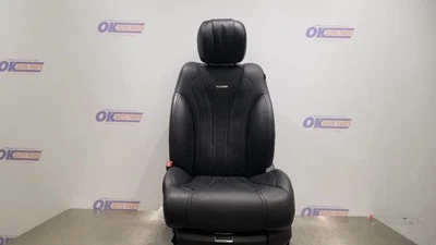 15 MERCEDES BENZ S63 AMG W222 SEAT FRONT LEFT DRIVER BLACK LEATHER  - Image 1 of 4