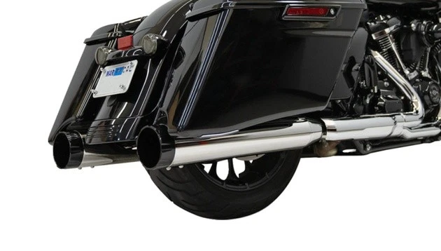 Silenciadores deslizables dobles Bassani lata recta cromados #1F745 Harley Davidson Foto 1 de 1