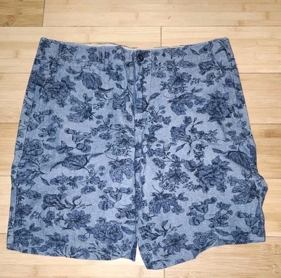 Mens Gap Floral Denim  Shorts Size 36 - Image 1 of 2