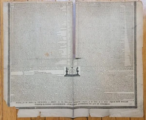 1815 Masonic Calendar Biblical Broadside Freemasons Jesus Symbols Antique Bible - Picture 1 of 12