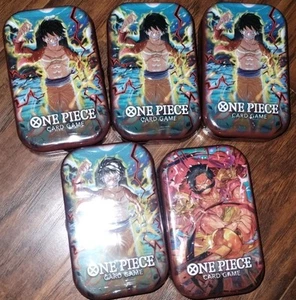 LOT OF 5 One Piece OP-10 English Mini Tin Pack Set Vol 1 TS-01 NEW - Picture 1 of 1