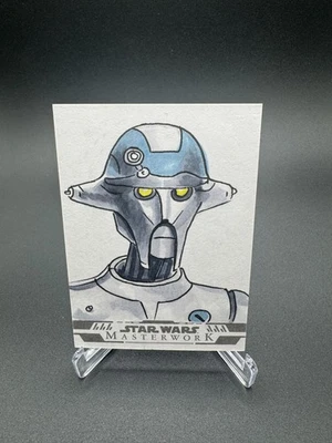 2024 Topps Star Wars Masterwork Huyang Artist Sketch Card 1/1 - Image 1 of 3