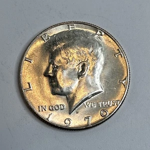 1970 - D Kennedy Half Dollar 40% Silber Stichtag - Bild 1 von 8