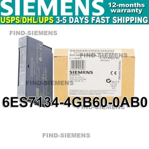 New Siemens 6ES7134-4GB60-0AB0 6ES71344GB600AB0 SIMATIC DP ELECTRONIC MODULE - Picture 1 of 11