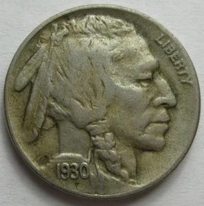1930-S Buffalo Nickel -AU- (#109d) - Picture 1 of 2