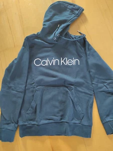 Herren Kapuzen Pullover Hoodie Calvin Klein Gr. XS dunkelgrün 100% Baumwolle - Bild 1 von 5
