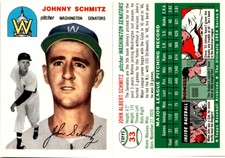1995 Topps Archives Baseball Card 33 JOHNNY SCHMITZ WASHINGTON SENATORS