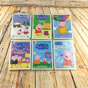 Peppa Pig DVD Bundle SET x6 Children Animated Family Free - Imagen 1 de 8
