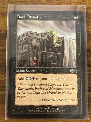 MTG✨DARK RITUAL✨Urza’s Saga MINT Mana Source 1998 T. Fleming Art UNPLAYED ! - Image 1 of 4