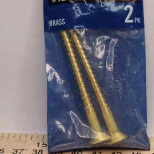 16 Everbilt #8 x 3" Kreuzschlitzantrieb Flachkopf Messing Holzschrauben - KOSTENLOSER VERSAND - Bild 1 von 4