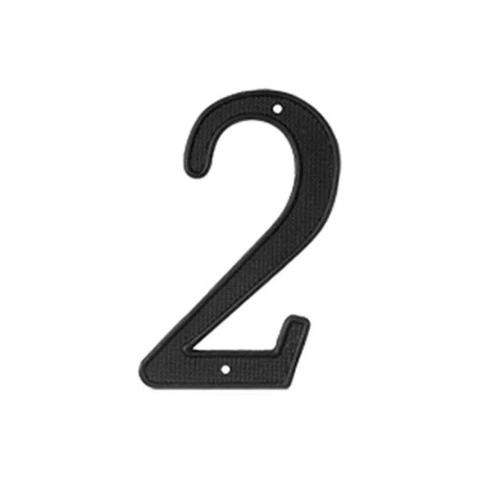 Deltana RNZ42 4 in. House Numbers- Black - Zinc Cover