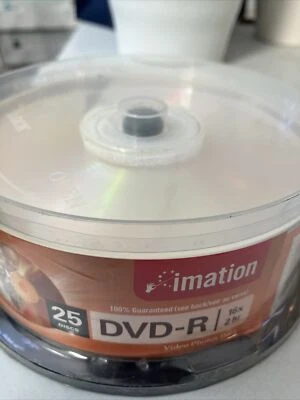 NEW Imation Recordable DVD DVD-R 25-Pack 4.7GB 16x 2 Hrs - Image 1 of 3