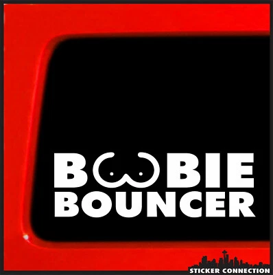 Sticker Connection | Boobie Bouncer | Bumper Decal for Jeep vinyl Decal car - Image 1 of 4