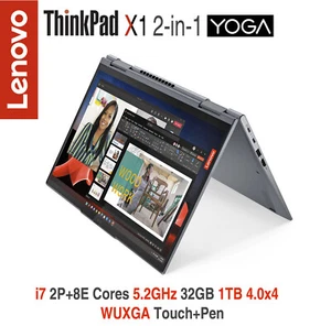 ThinkPad X1 2-in-1 Yoga i7 2P+8E Cores 5.2GHz WUXGA 32GB 1TB 4Y Premier Plus - Picture 1 of 13
