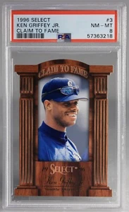 1996 Select Ken Griffey Jr. Claim to Fame #3 PSA 8 LOW POP! - Bild 1 von 4