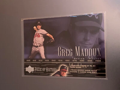 2002 Upper Deck Piece of History Greg Maddux Card #50 - Image 1 of 2